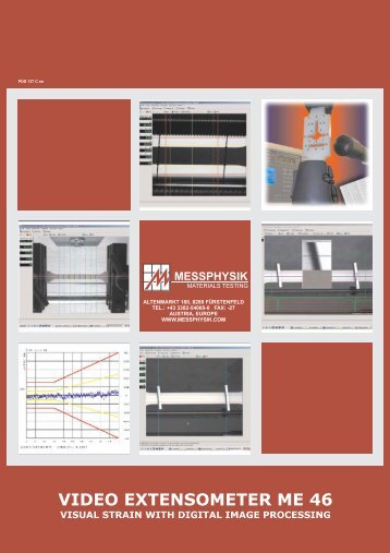 VIDEO EXTENSOMETER ME 46 - Messphysik