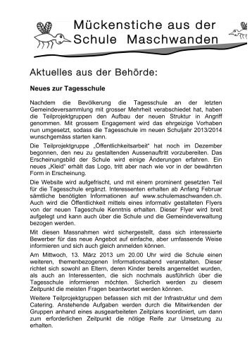 Januar 2013 (PDF 248 KB) - Primarschule Maschwanden