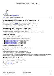 pfSense installation on ALIX board HOWTO - GOOZE downloading