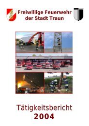 TÃ¤tigkeitsbericht 2004 - Freiwillige Feuerwehr der Stadt Traun