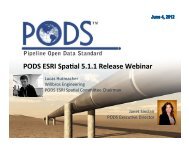 Download the PODS ESRI Spatial 5.1.1 Release Presentation Slides