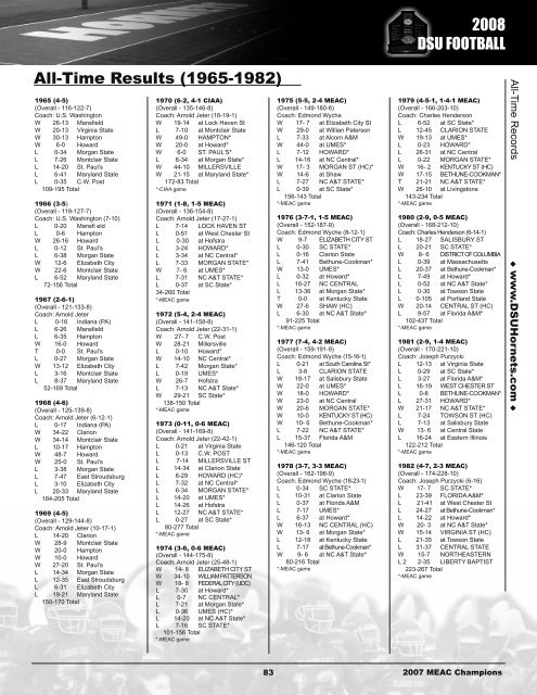 All-Time DSU Records (Pages 75-92 (PDF - Delaware State Athletics