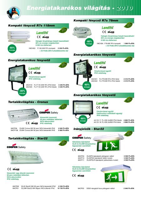 EnergiatakarÃ©kos vilÃ¡gÃ­tÃ¡s - 22200011100 - Vistar