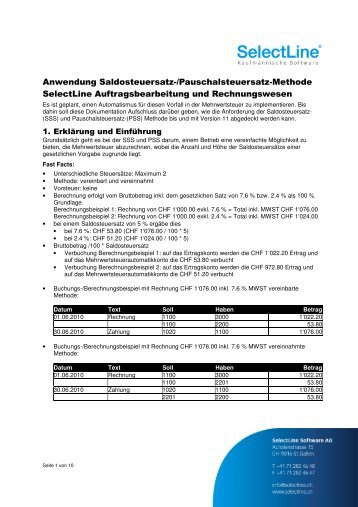 Anwendung Saldo- und Pauschalsteuersatzmethode