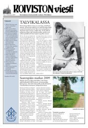 2009 2. - Suomen Koivisto seura ry