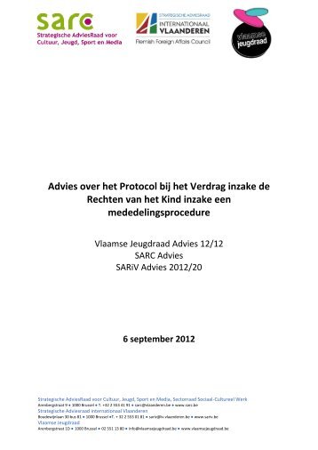 Advies over het Protocol bij het Verdrag inzake de Rechten van het ...