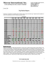 Tug Boat Market Report - Marcon International, Inc.