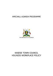 KASESE TOWN COUNCIL HIV/AIDS WORKPLACE POLICY - amicaall