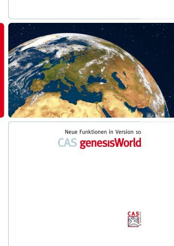 CAS genesisWorld in der Version 10 Neue Struktur