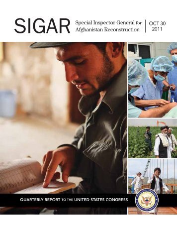 SIGAR Report to Congress - GlobalSecurity.org