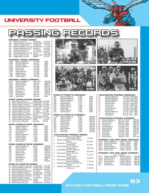 history & records - Delaware State Athletics