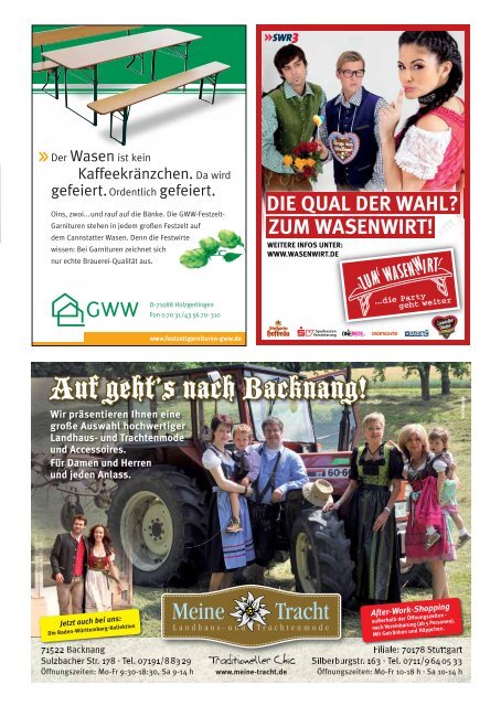 Ausgabe 2011 - Cannstatter Volksfest