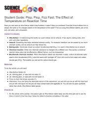 Plop, Plop, Fizz Fast: The Effect of Temperature ... - Science Buddies