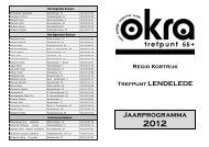 Download hier het jaarprogramma 201 - OKRA Trefpunt Lendelede