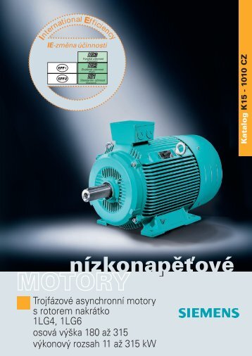 Elektromotory Siemens Åada 1LG4/6 - MOTOR-GEAR as