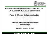 Dr. Carlos Mario Sierra Restrepo de la Universidad Nacional ... - CNA
