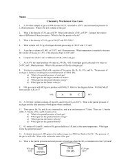 Name: Chemistry Worksheet: Gas Laws ABC 10.0L ... - WilsonSD.org