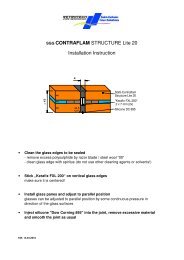 SGG CONTRAFLAM STRUCTURE Lite 20 Installation Instruction