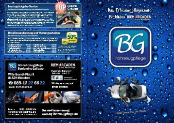 Preisliste - BG Fahrzeugpflege
