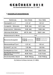 GebÃ¼hren 2012 - St. Margarethen an der Raab