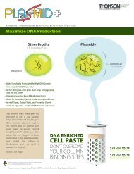 Download PDF of Plasmid+® Media General Information - Thomson ...