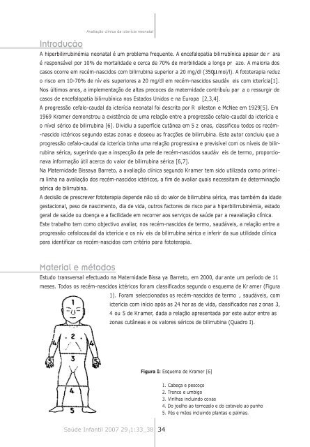 Avaliação clínica da icterícia neonatal Resumo Summary - RIHUC