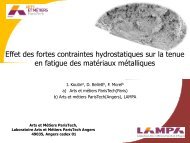 Effet des fortes contraintes hydrostatiques en fatigue Ã  grand ... - SF2M