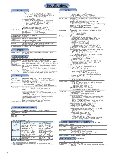 RB Series Specification Sheet - Durex Industries