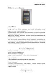 RS Series Laser Source Description Features and Benefits