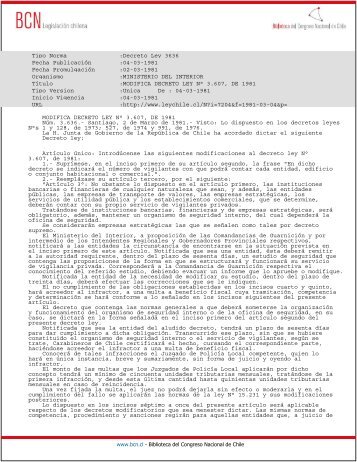 Tipo Norma :Decreto Ley 3636 Fecha PublicaciÃ³n :04-03-1981 ...