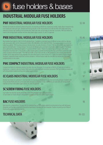 DF Industrial Modular Fuse Holders - Fuseco