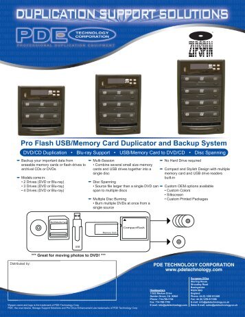 Pro Flash USB/Memory Card Duplicator and Backup System