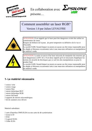 En collaboration avec Comment assembler un laser RGB?