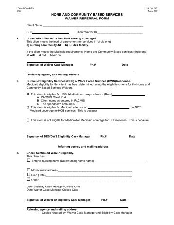 home and community based services waiver referral form