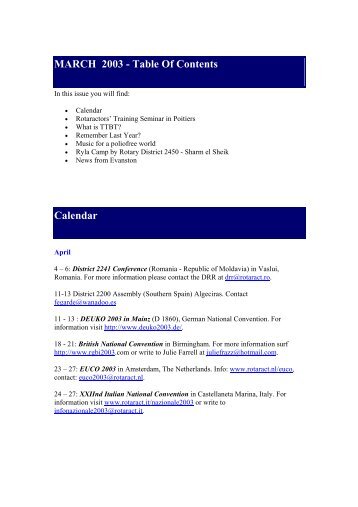 eric_news_2003-03 - European Rotaract Information Centre