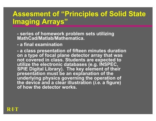 A course in CCD camera building - Better Physics