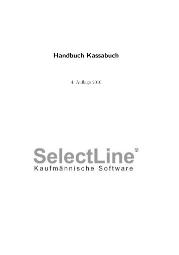 Handbuch Kassabuch - SelectLine