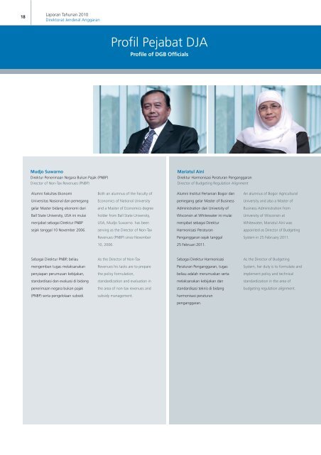 Annual Report - Direktorat Jenderal Anggaran Kementerian ...