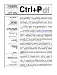 Issue 1 - CTRL+P: a journal of contemporary art