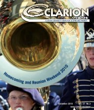 Homecoming and Reunion Weekend 2010 - Clarion University