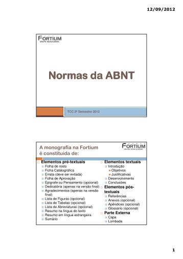 Normas da ABNT