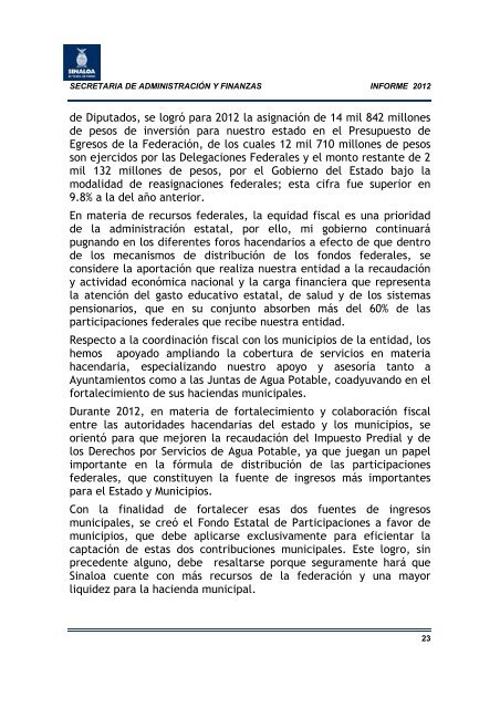 2012 - Gobierno del Estado de Sinaloa