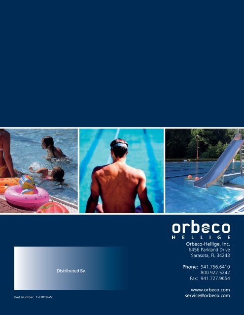 Products for Pool and Spa Water Analysis - Orbeco-Hellige