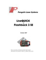 LiveQUICK Flashback 3 SE - Pangolin Laser Systems Inc.