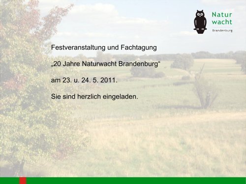 Die Naturwacht Brandenburg nach 20 Jahren - Bundesverband ...