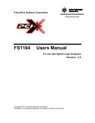 FS1104 Users Manual - FuturePlus Systems