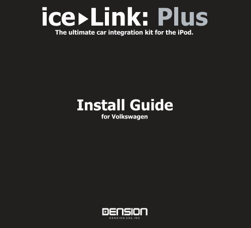 Install Guide - iPodYourCar.dk
