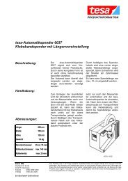 tesa-Automatikspender 6037 ... - Moosmann GmbH & Co. KG