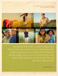 Sustainability Report - Monsanto