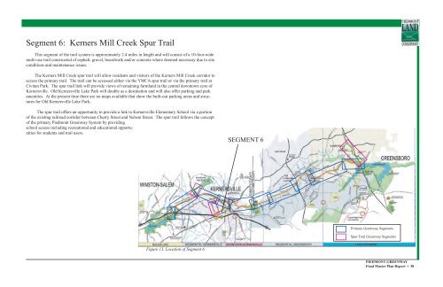 Piedmont Greenway Master Plan - Town of Kernersville